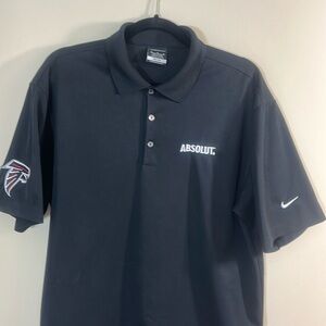Nike Golf Dri-Fit Polo Shirt with Absolute, Nike Swoosh & Atlanta Falcons Logos